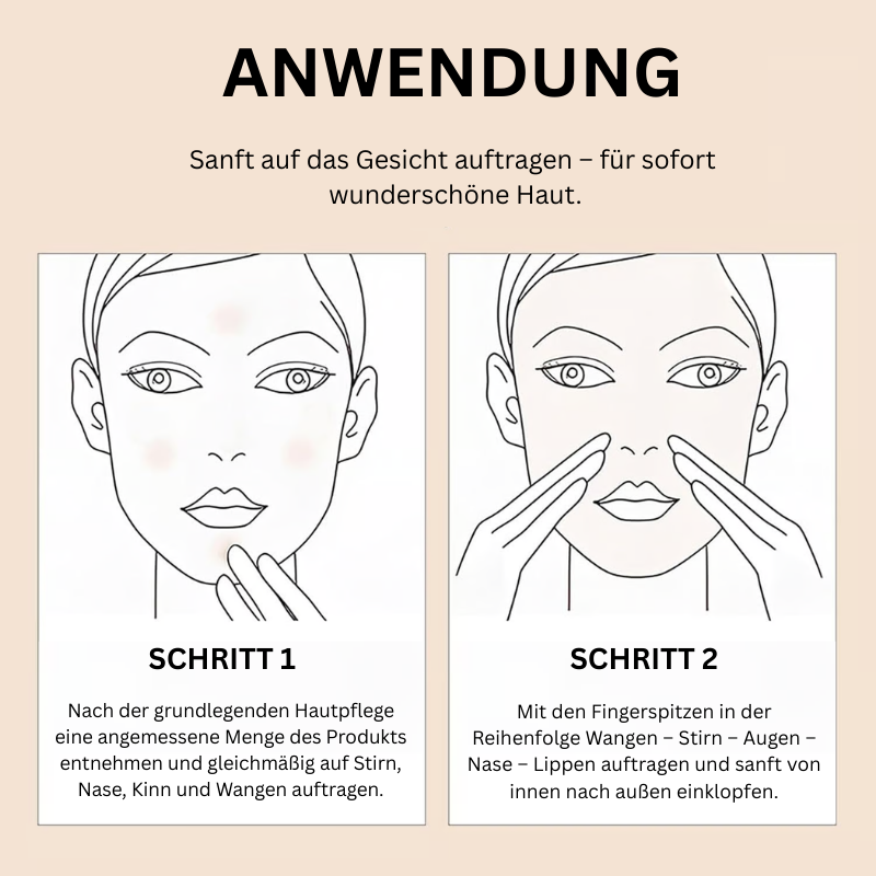 Langanhaltende CC-Creme Foundation mit SPF25, die feuchtigkeitsspendend und hautglättend wirkt.
