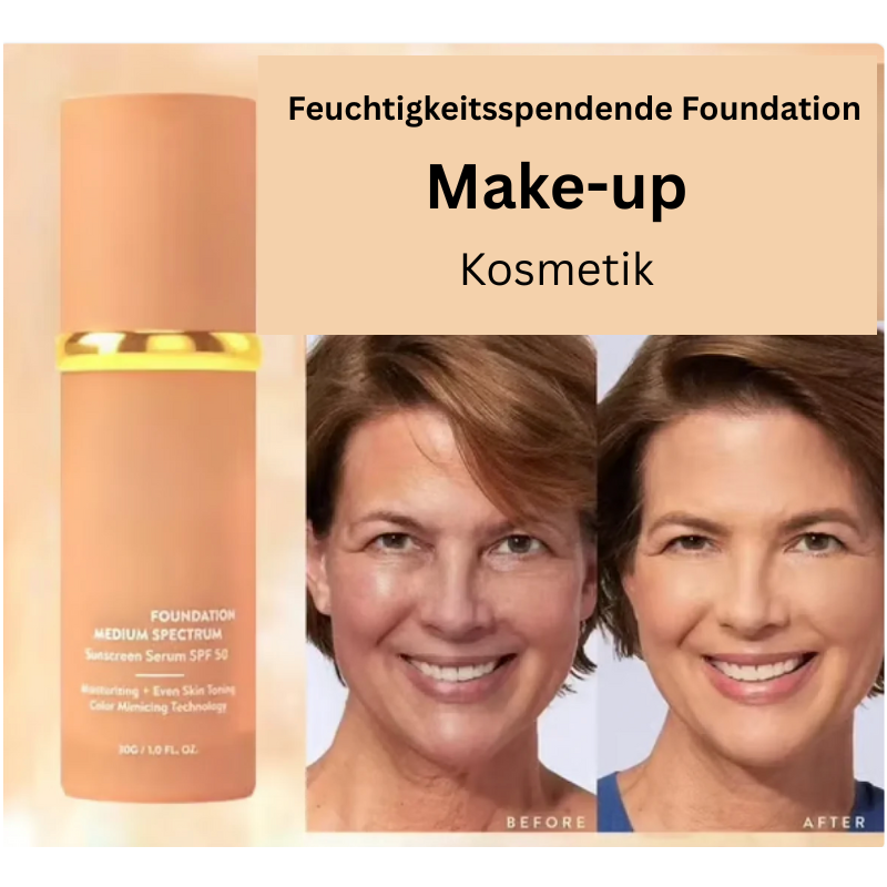 4-in-1 Flüssig-Foundation für alle Hauttöne, Concealer, SPF und Feuchtigkeitspflege