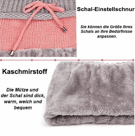 3-in-1 Mütze Schal Maske Set - Beautyclam Hats