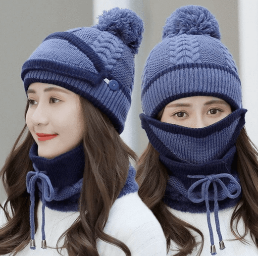 3-in-1 Mütze Schal Maske Set - Beautyclam Hats