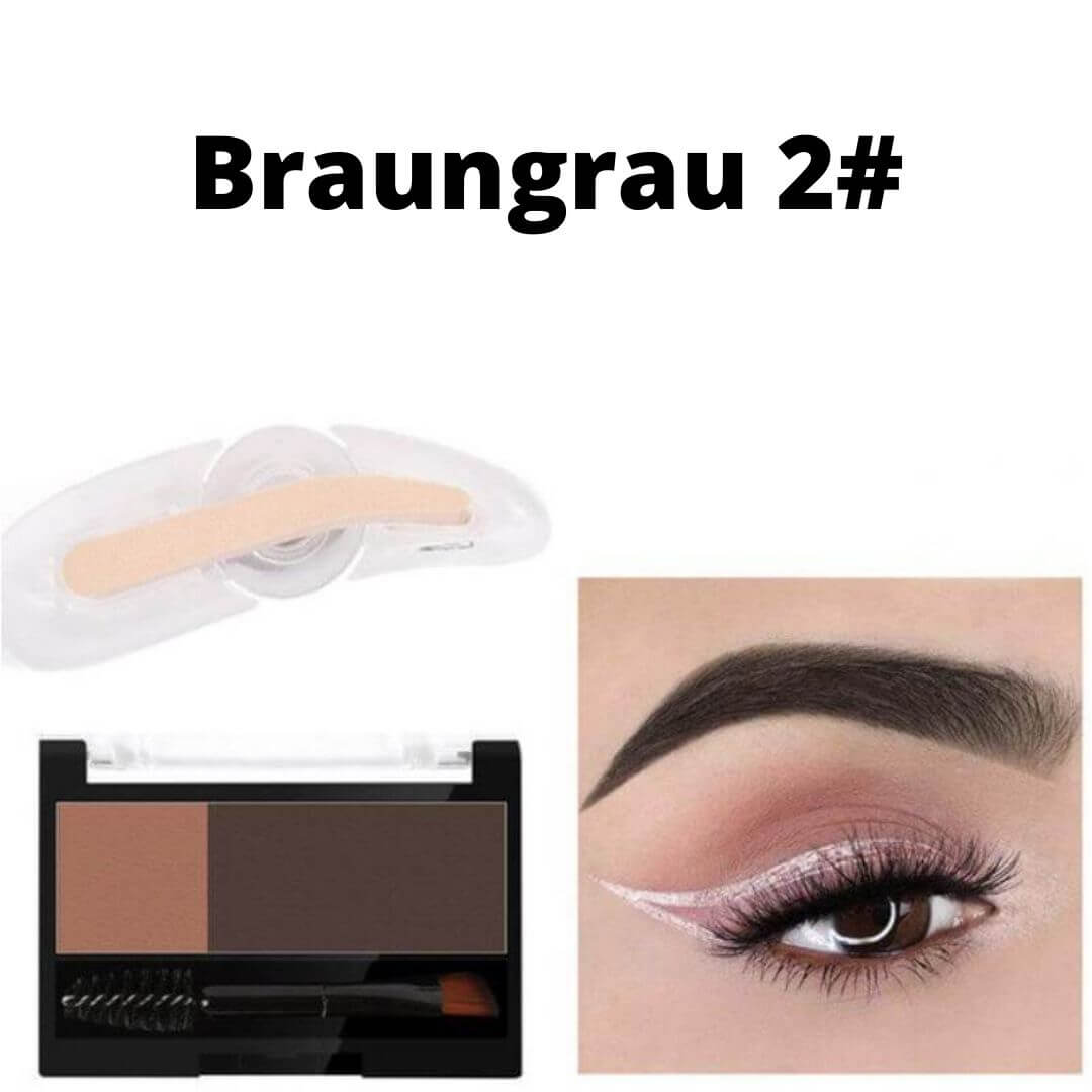 Zweifarbiger verstellbarer Augenbrauenstempel - Beautyclam