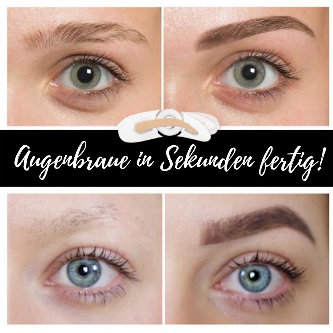 Zweifarbiger verstellbarer Augenbrauenstempel - Beautyclam