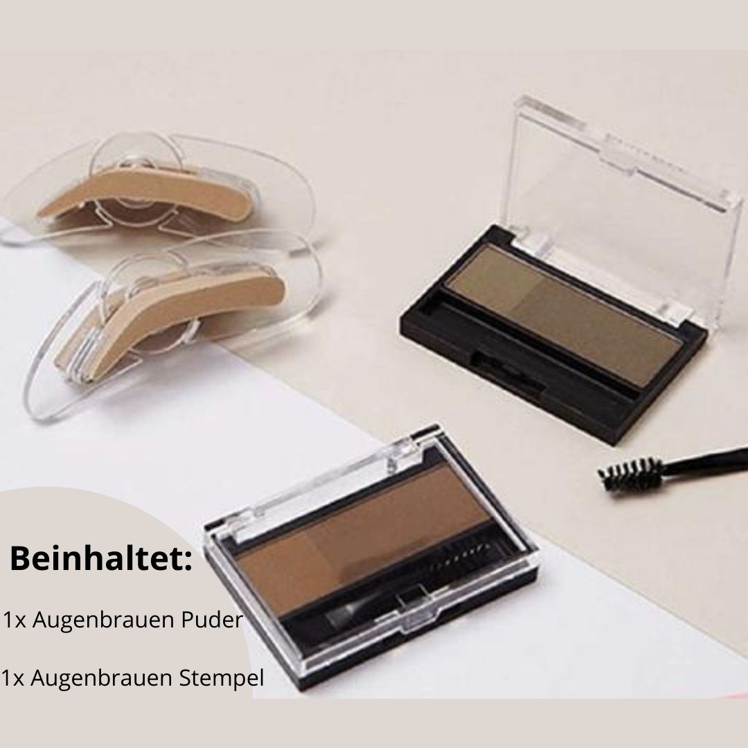 Zweifarbiger verstellbarer Augenbrauenstempel - Beautyclam
