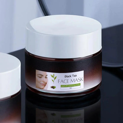 Masque peel-off au thé noir SkinZauber – Libérez votre peau radieuse !