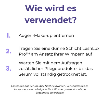 LashLux Pro™ Natürlich Längere Wimpern