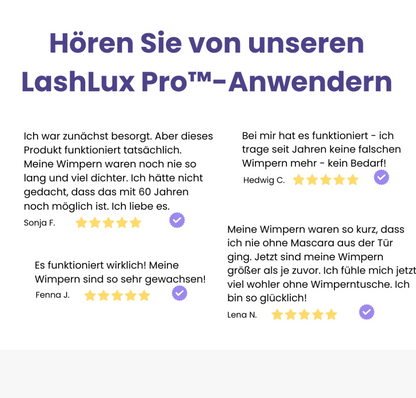 LashLux Pro™ Natürlich Längere Wimpern