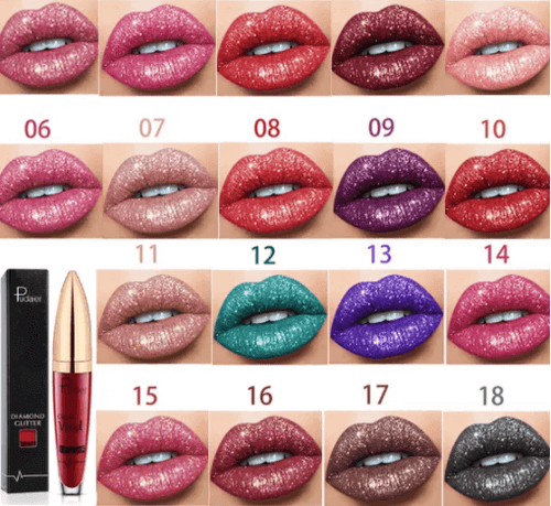 18 Farben Diamond Shiny Long Lasting Lipstick - Beautyclam